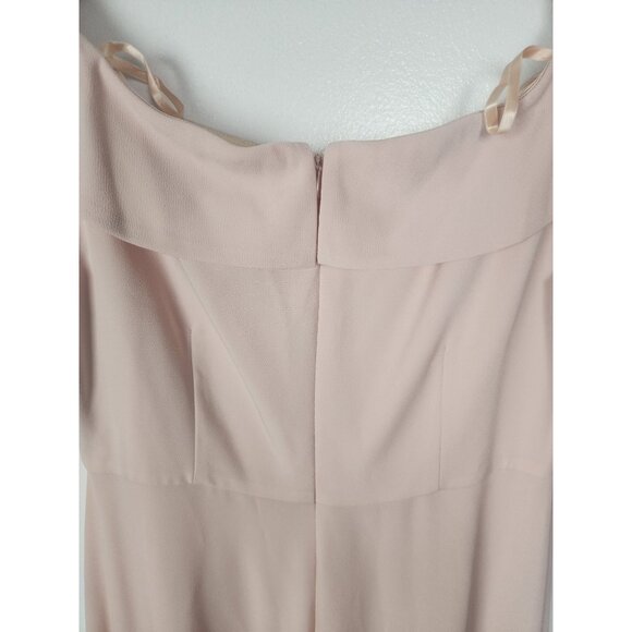 Adrianna Papell Women's Sz. 8 Blush Off The Shoulder Gown - Picture 7 of 8